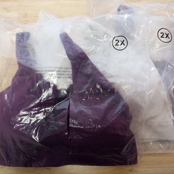 2-Pack Lace Inset Bra | Healthy Living